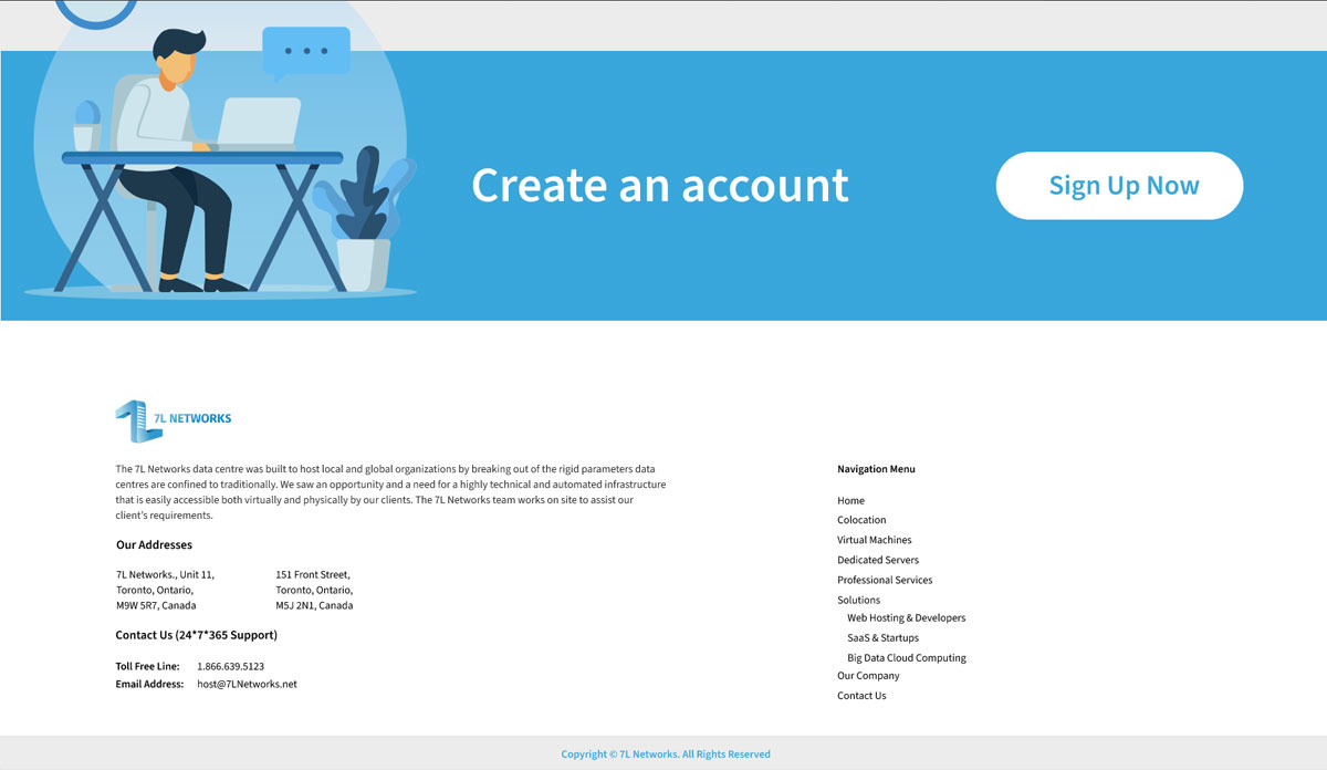 7L Networks Website-Landing Page UI-UX Desigin CRUD Solutions