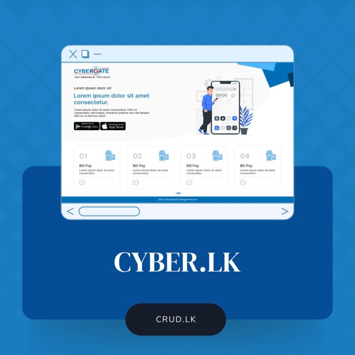 Cyber.lk Web Landing Page UI UX Desigin CRUD Solutions